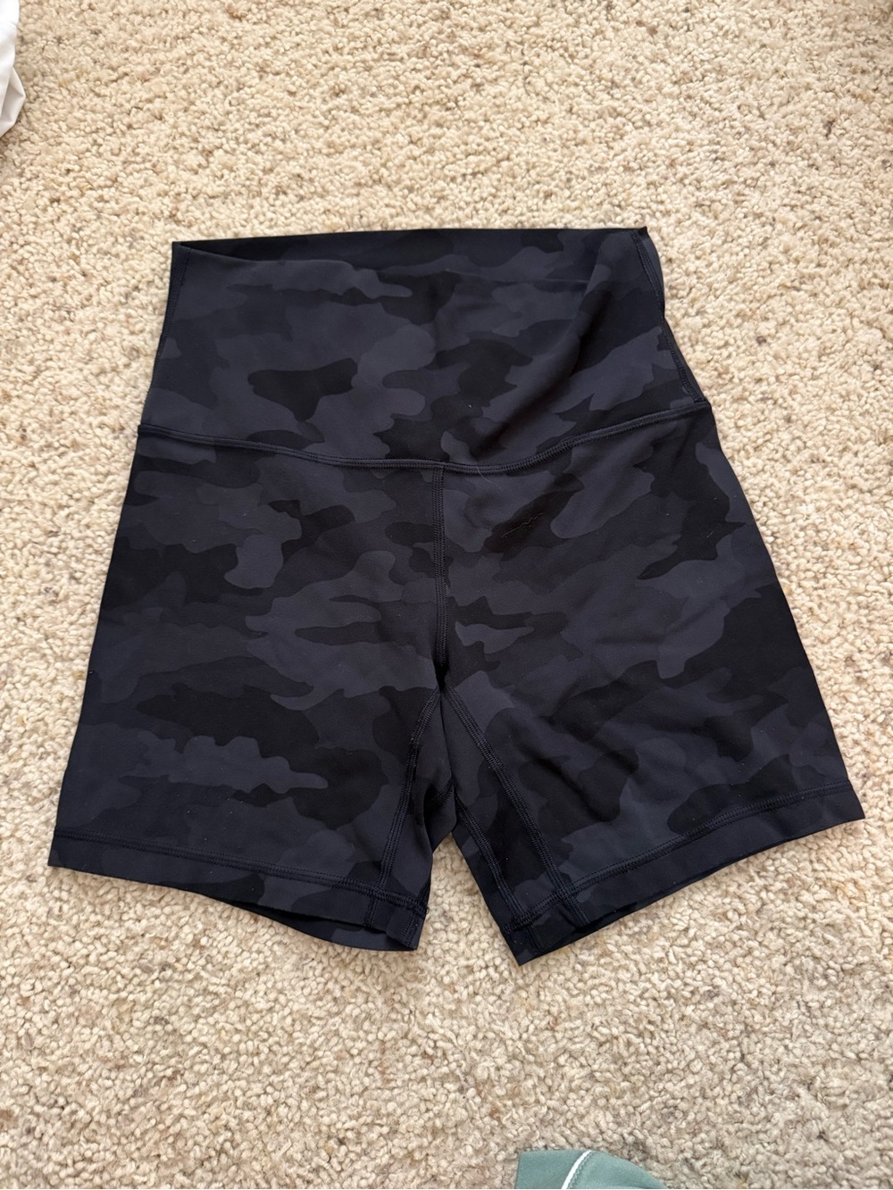 lululemon athletica Black Camo High-Rise Bike Shorts
